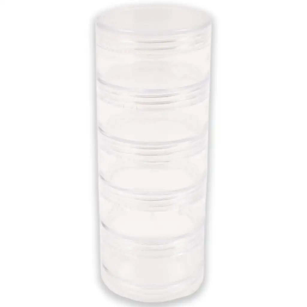 PlayBox: Priehľadný viacposchodový úložný pohár 15cm