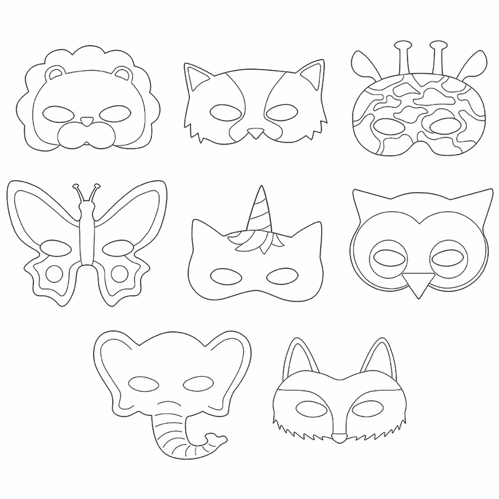 PlayBox: Sada 16 papierových masiek so zvieracími motívmi kép 2