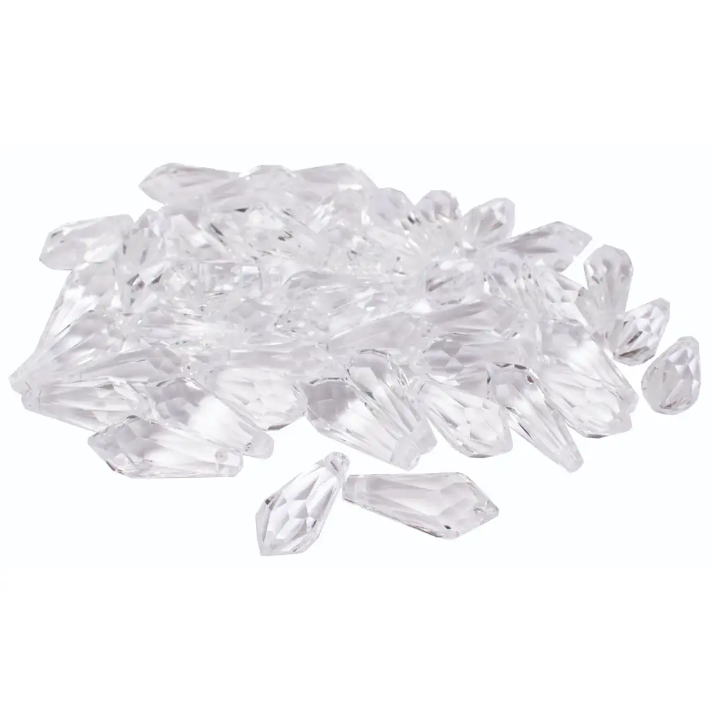 PlayBox: Sada 50 plastových kryštálov, 2 cm