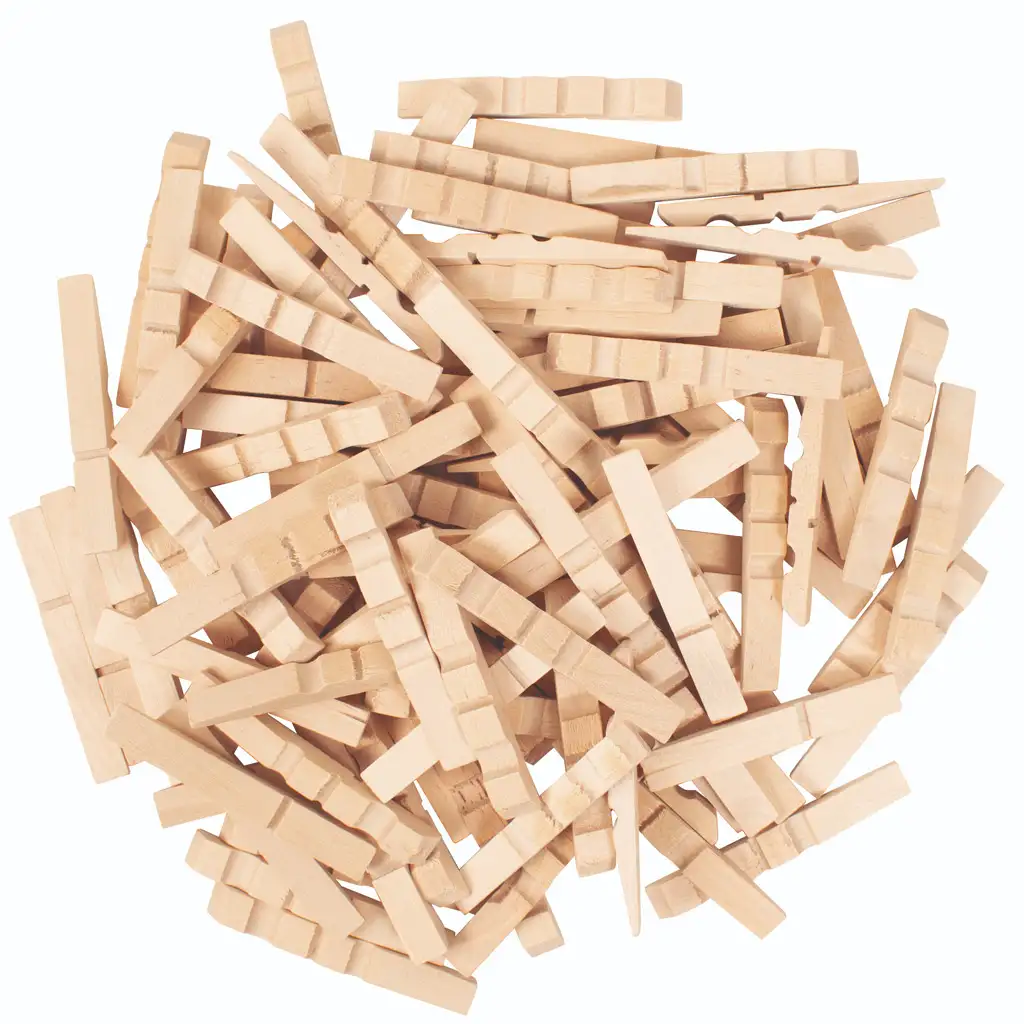 PlayBox: Sada drevených štipcov na oblečenie, 250 kusov