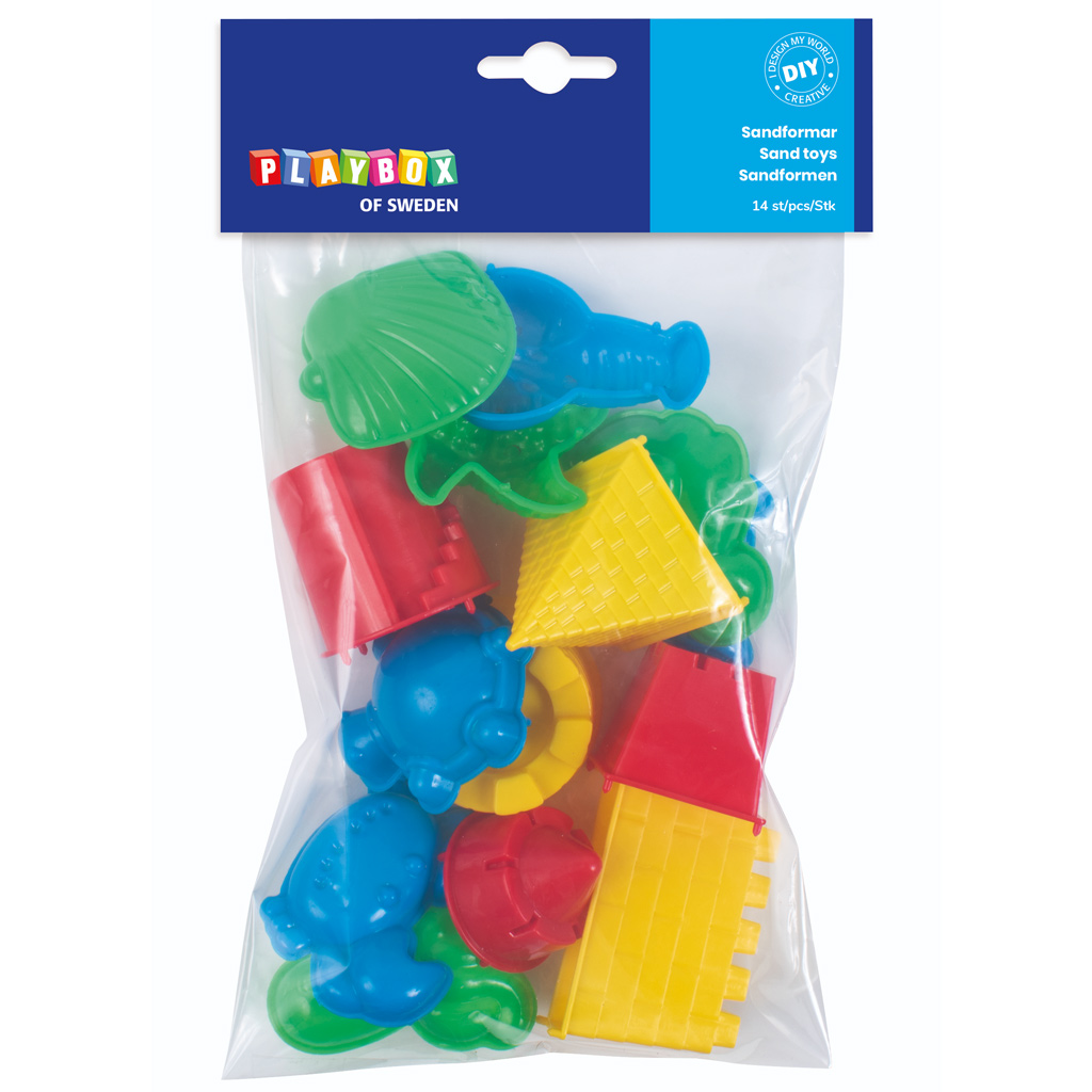 PlayBox: Sada foriem na pieskovisko 14 ks