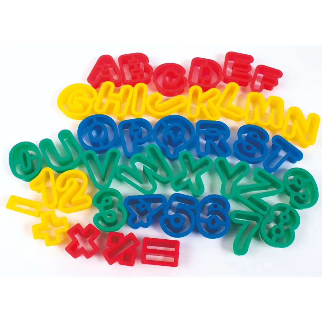 PlayBox: Sada na modelovanie plastelíny s vykrajovacími formami a valčekom, 42 kusov. kép 2