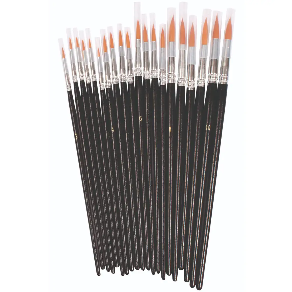 PlayBox: Sada okrúhlych štetcov, 20 kusov