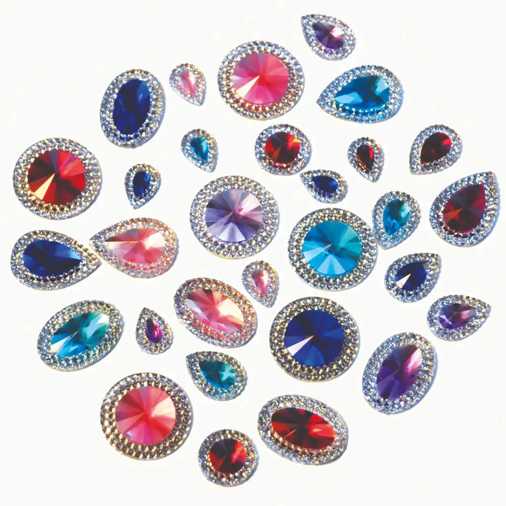 PlayBox: Sada plastových krištáľových kameňov 100 ks