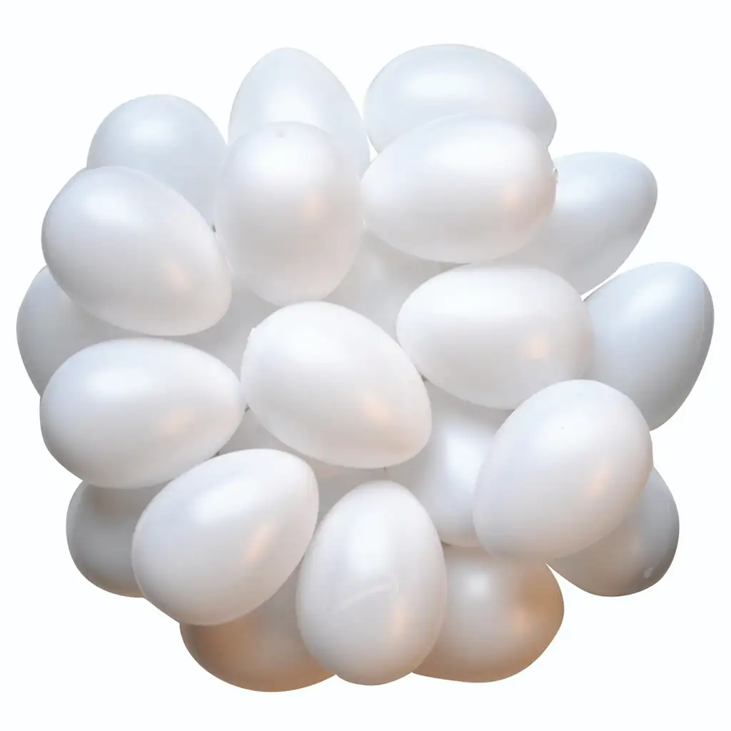 PlayBox: Sada plastových vajec, 25 kusov, 6x4,5 cm