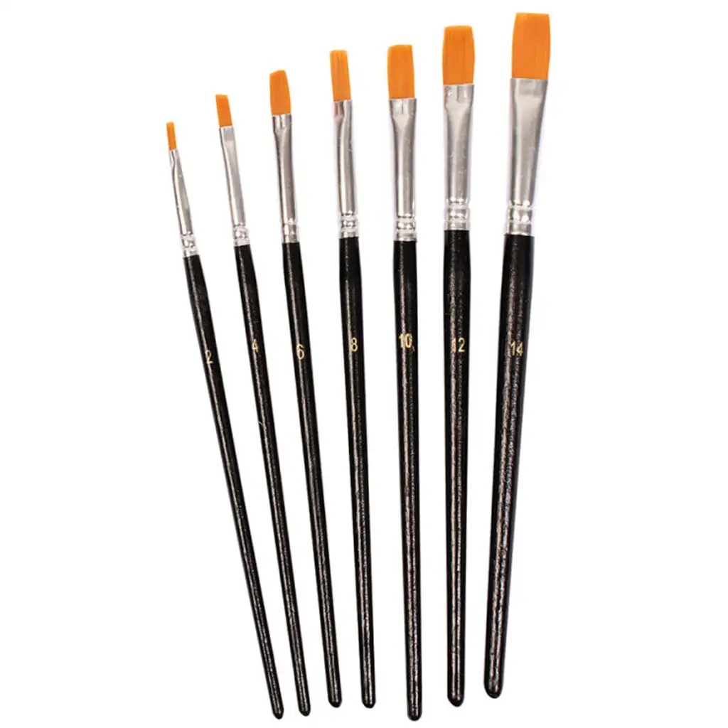 PlayBox: Sada plochých štetcov, 7 kusov