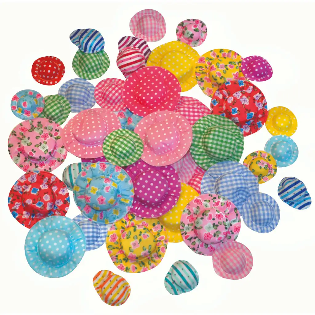 PlayBox: Sada textilných klobúkov, 50 ks