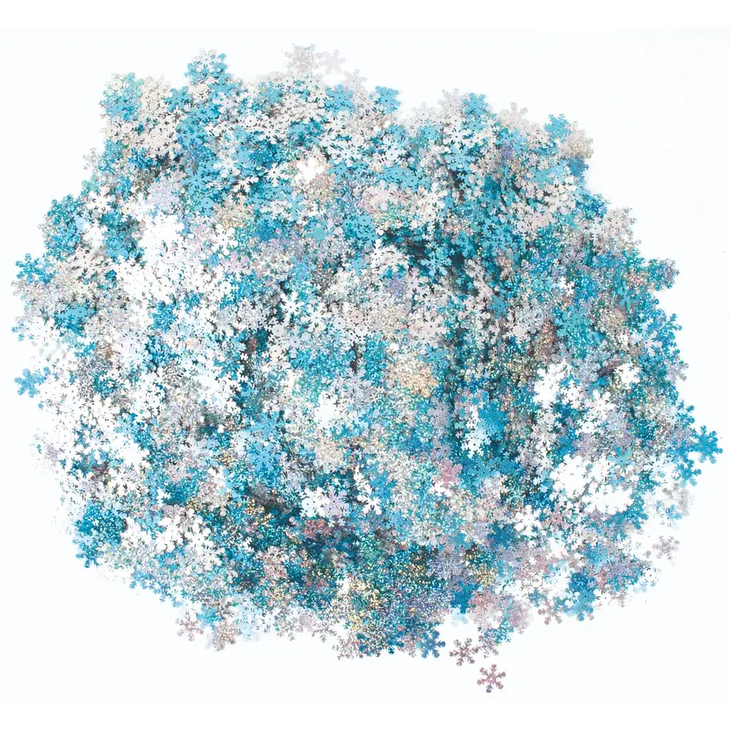 PlayBox: Sada trblietok v tvare snehových vločiek 500g