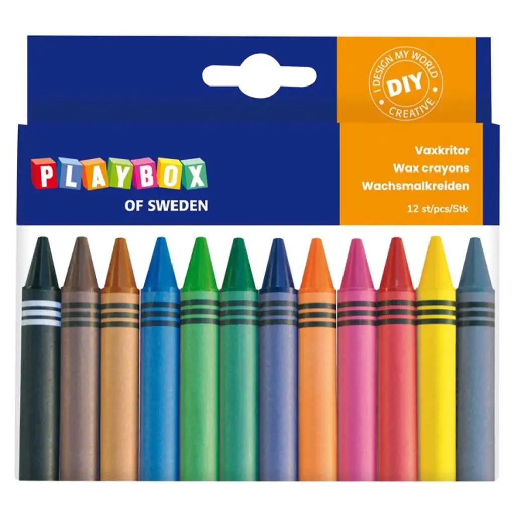 PlayBox: Sada voskoviek 12 ks, 1,1 cm