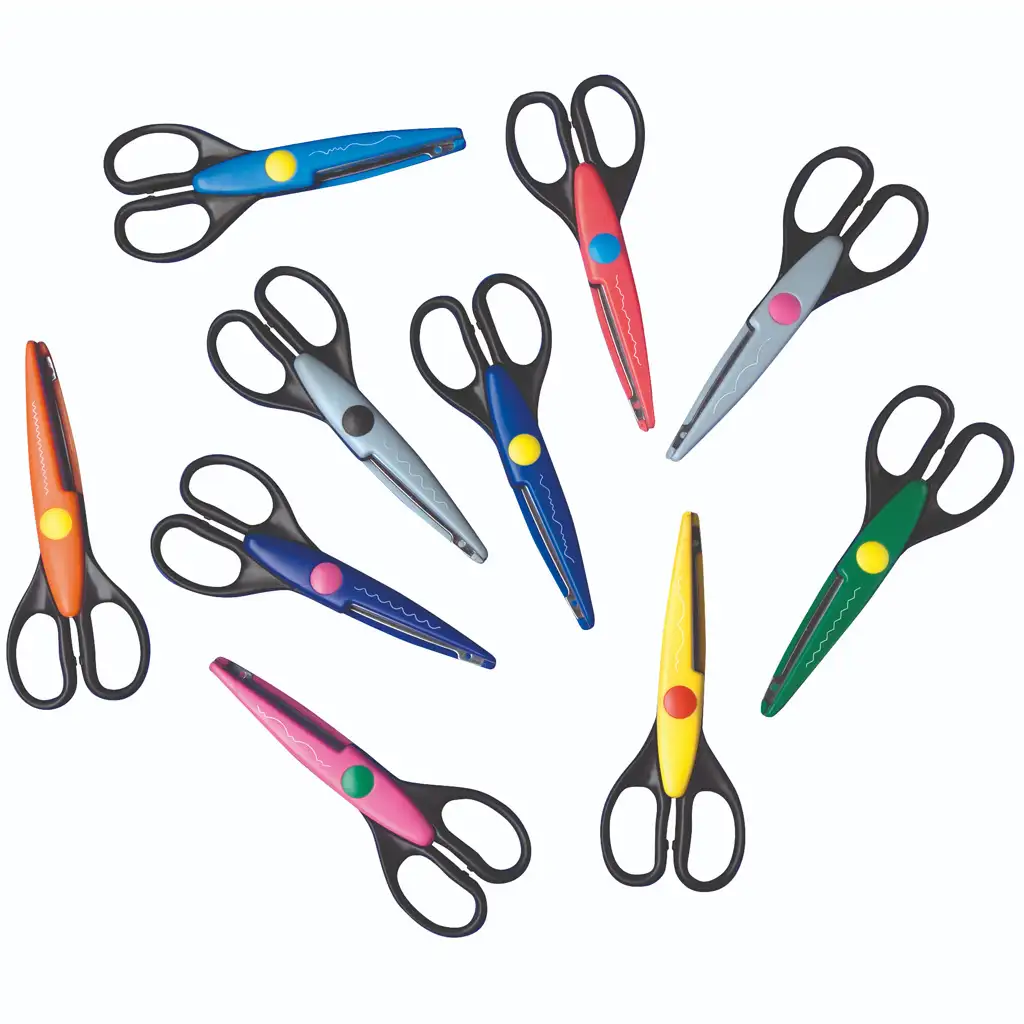 PlayBox: Sada zvlnených nožníc, 10 kusov