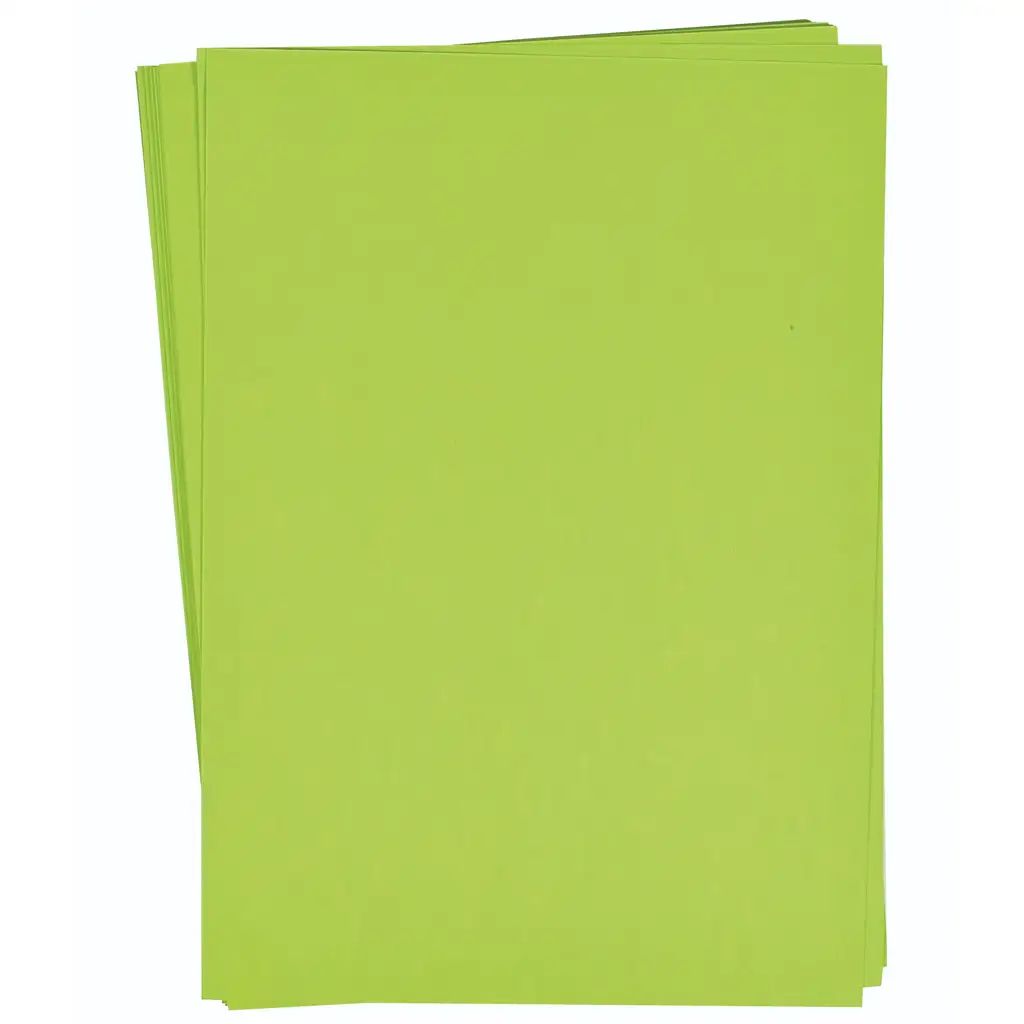 PlayBox: Svetlozelený kartónový set A4, 25 kusov, 180g