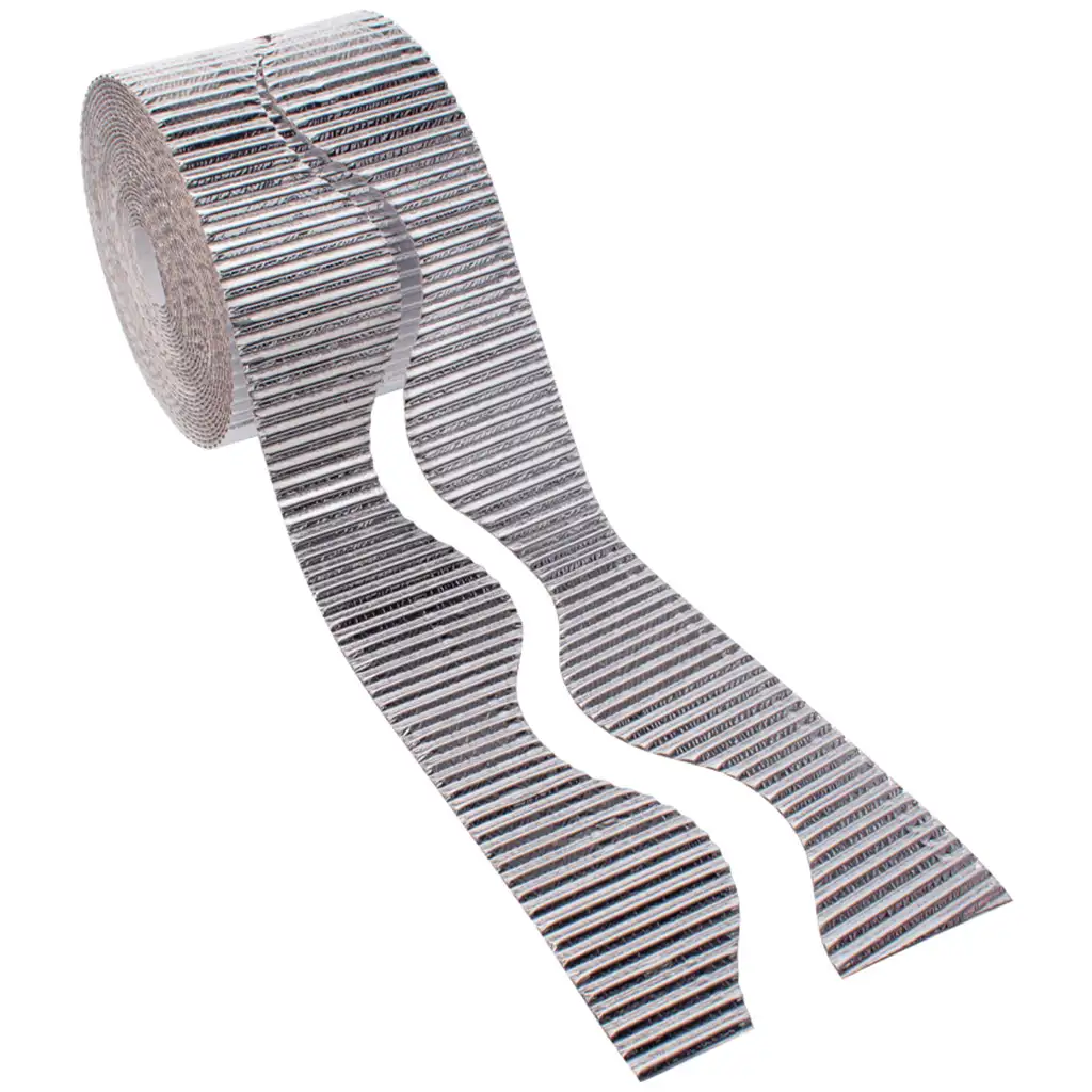 PlayBox: Valový papier v kotúči, strieborný, 50 mm, 15 m