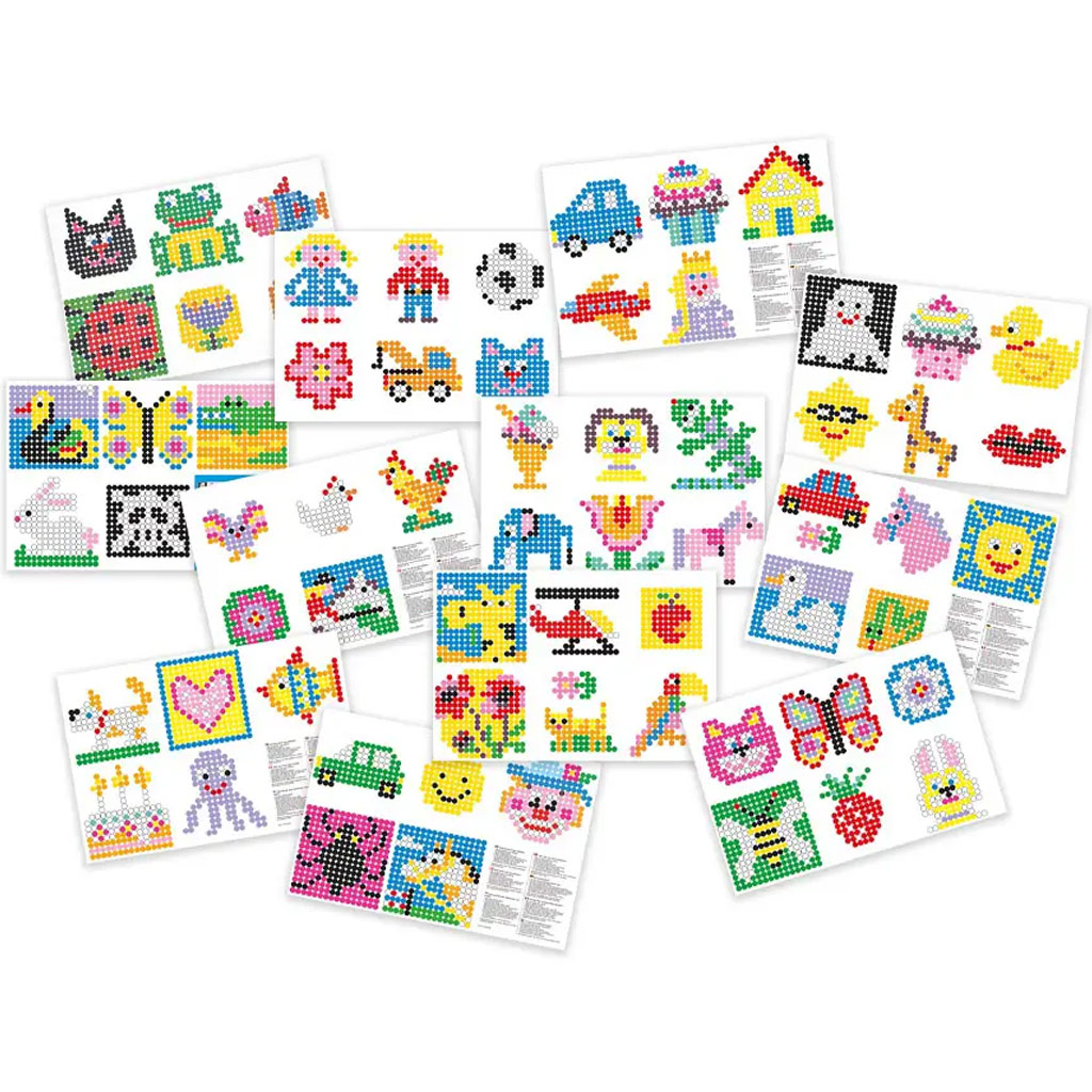 PlayBox: XL žehliace koráliky – vzorová karta, 67-dielna sada kép 2