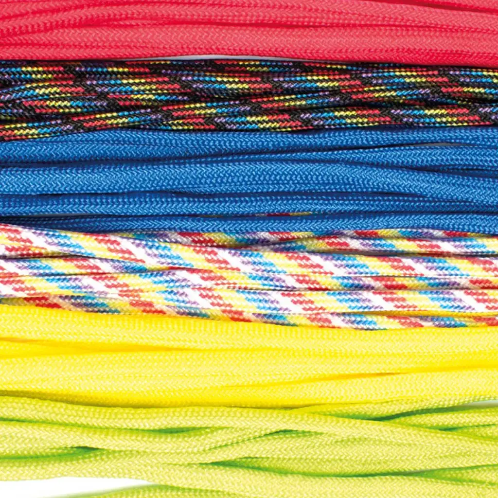 Playbox: Sada farebných uzlovacích lán – 3,4 mm, 6 x 2,6 m