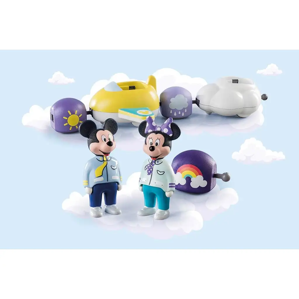 Playmobil 1.2.3 & Disney: Mickey a Minnie myš s lietadlom do oblakov (71320) kép 3