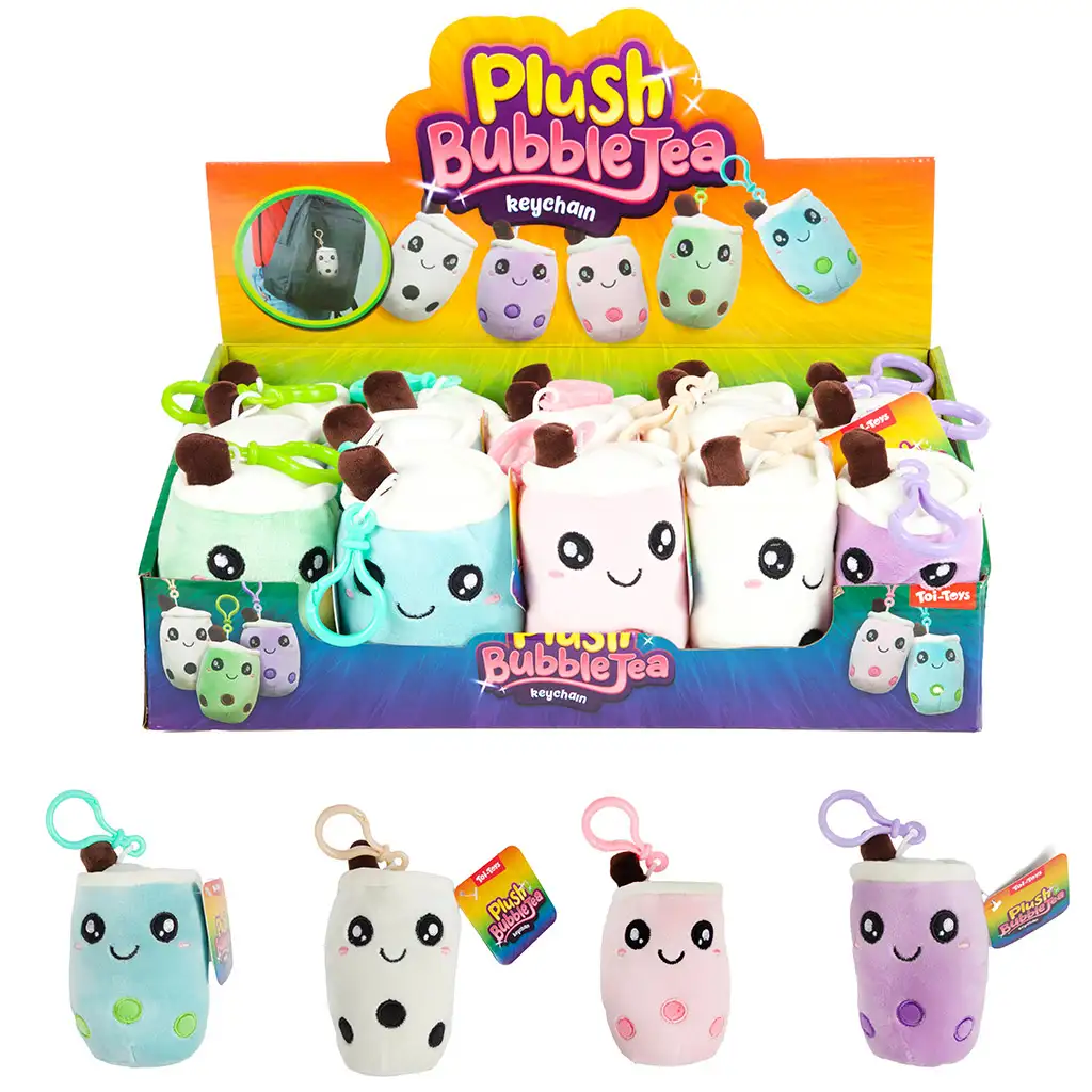 Plyšový prívesok na kľúče Bubble Tea v rôznych variantoch 1ks