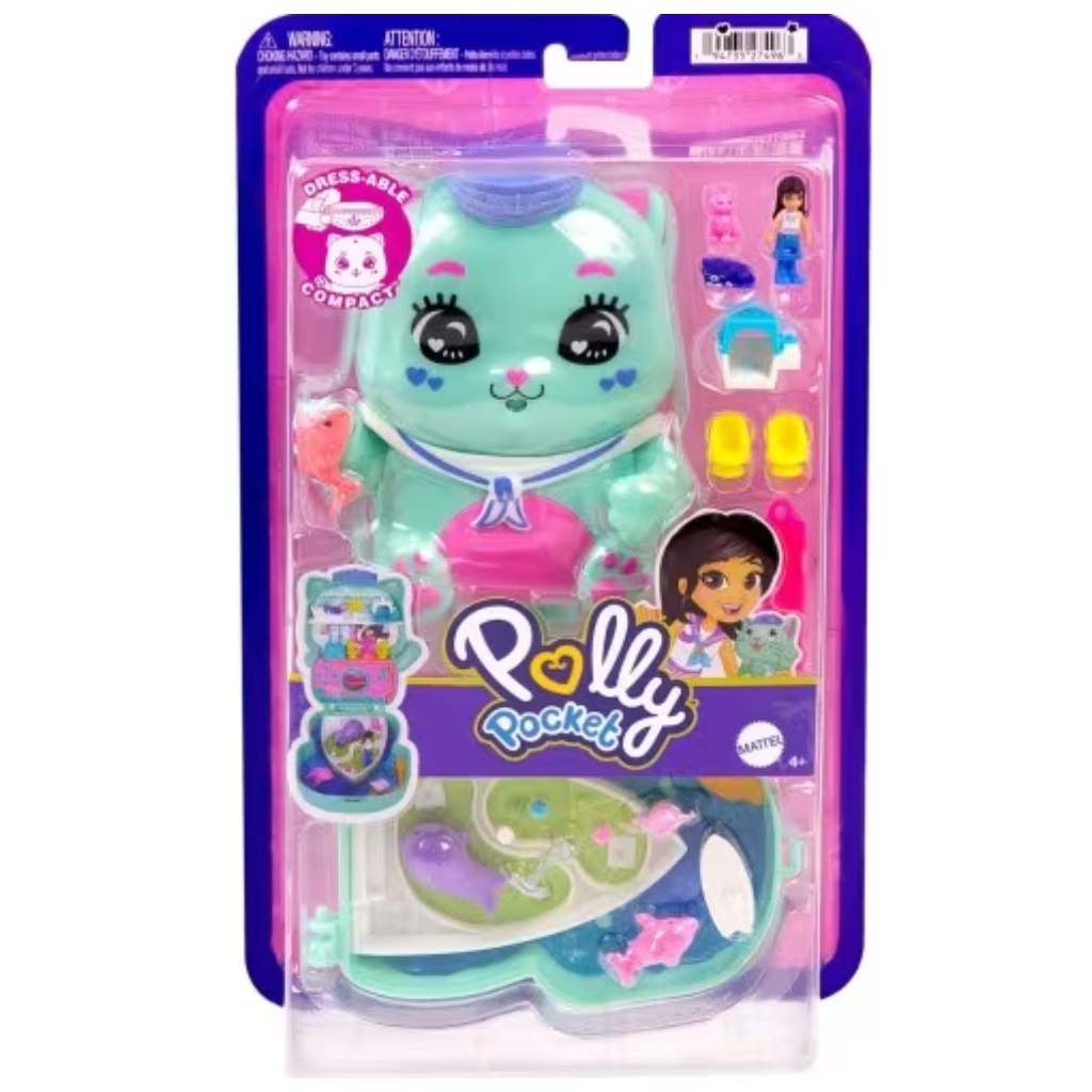 Polly Pocket: Stredná mačacia súprava - Mattel