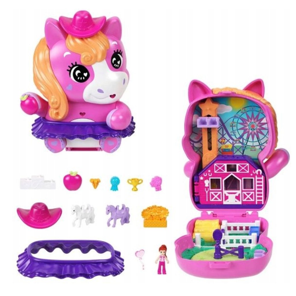 Polly Pocket: Stredná sada s poníkmi - Mattel kép 2