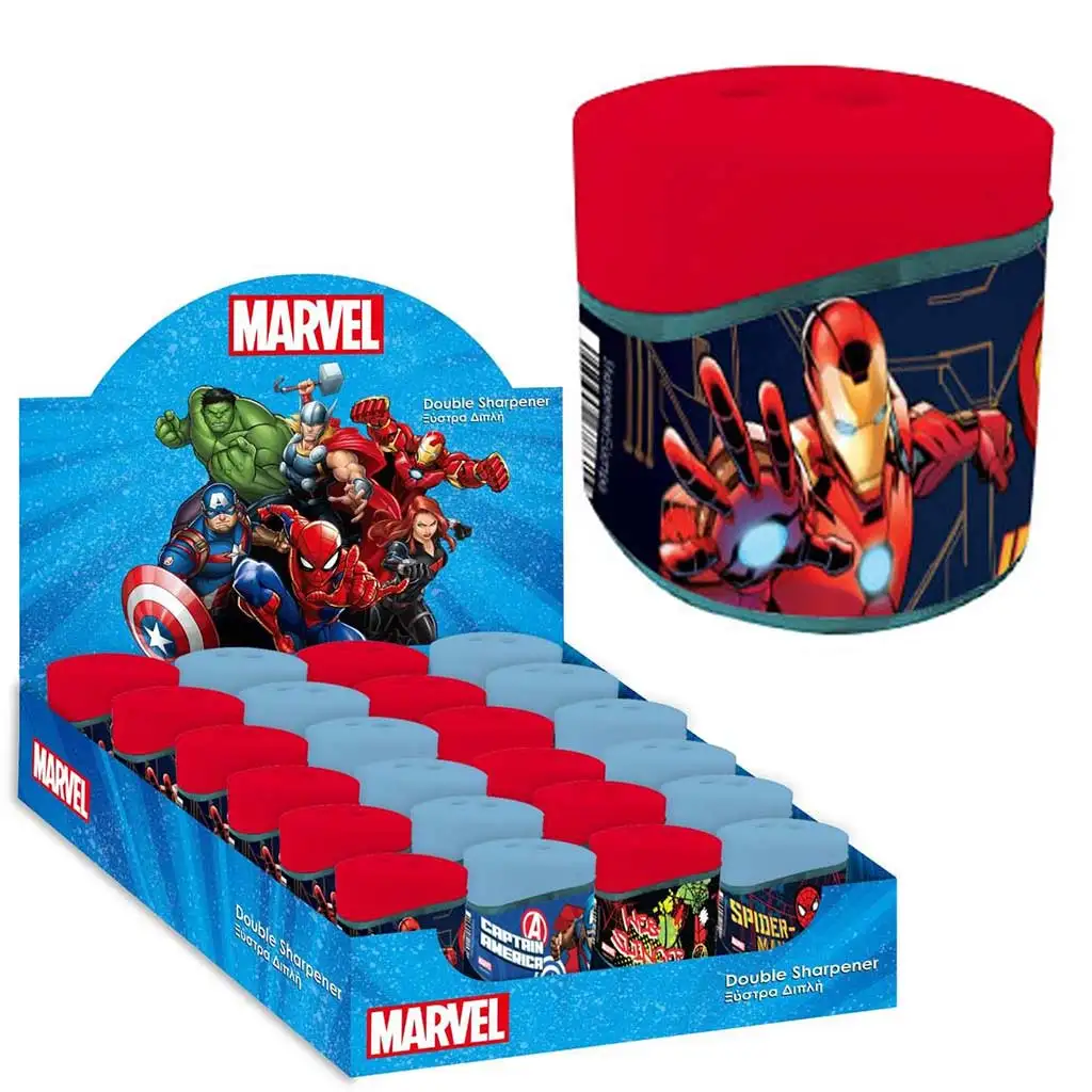 Pomstitelia: Dvojdierkové strúhadlo s nádržkou Iron Man 1ks