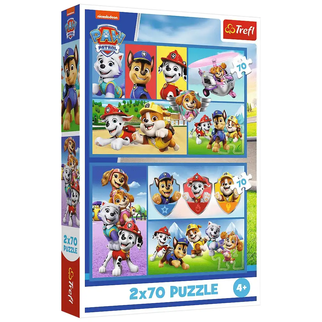 Pravidlá Tlapkovej patroly 2x70-dielne puzzle - Trefl