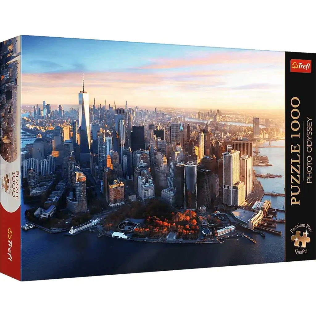 Prémiová puzzle Manhattan, New York, 1000 dielikov - Trefl