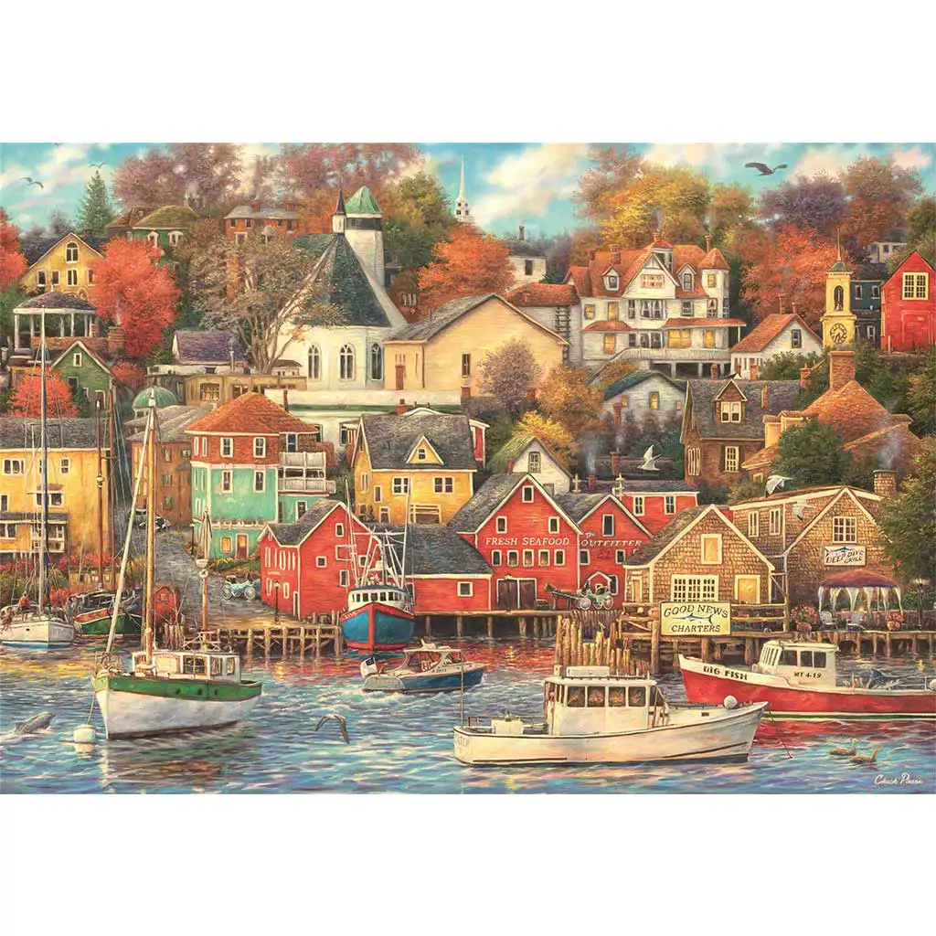 Prístavné mesto 1500 dielikové HQC puzzle 84,5x59,5cm - Clementoni kép 2