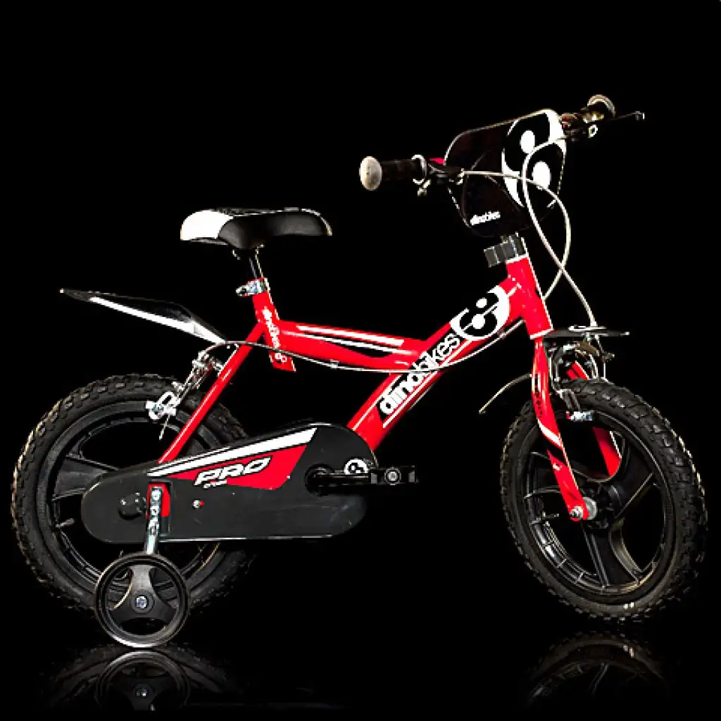 Červený detský bicykel Pro vo veľkosti 16 - bicykel Dino Bikes
