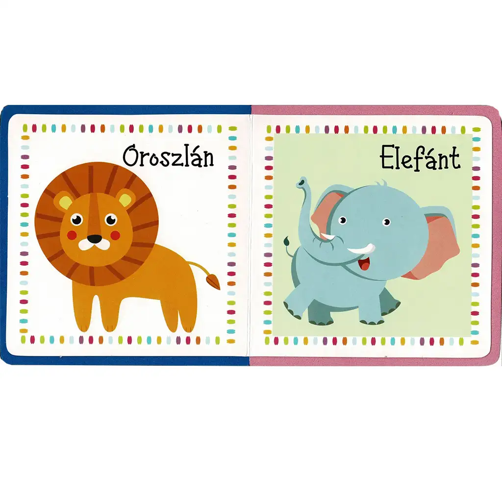 Prvá kniha pre najmenších - Kniha o divokých zvieratách pre bábätká kép 2