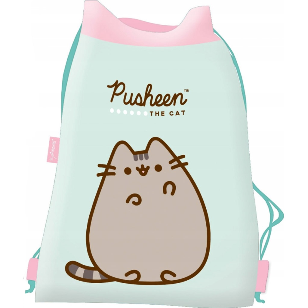 Pusheen Mint mačací športový vak 43x34cm
