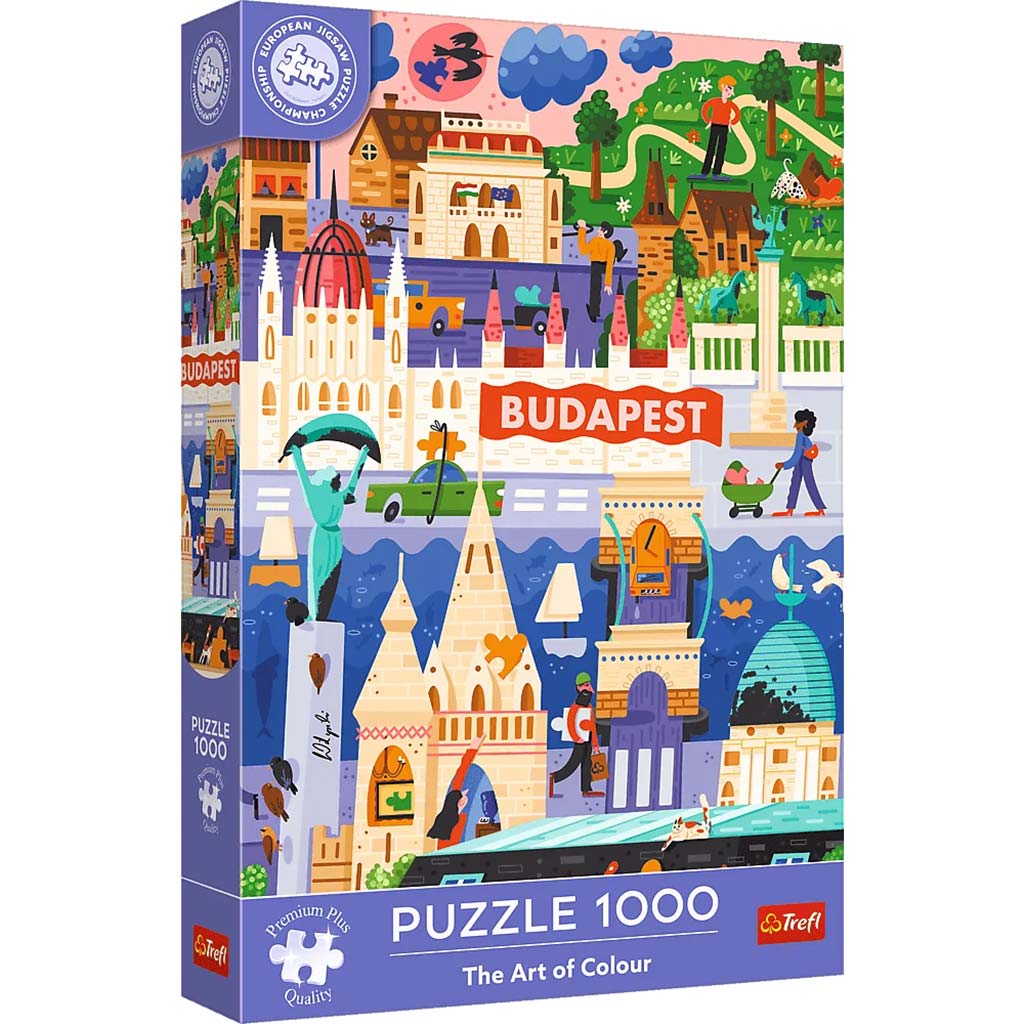 Puzzle EB: Budapešť 1000-dielna prémiová puzzle – Trefl kép 1