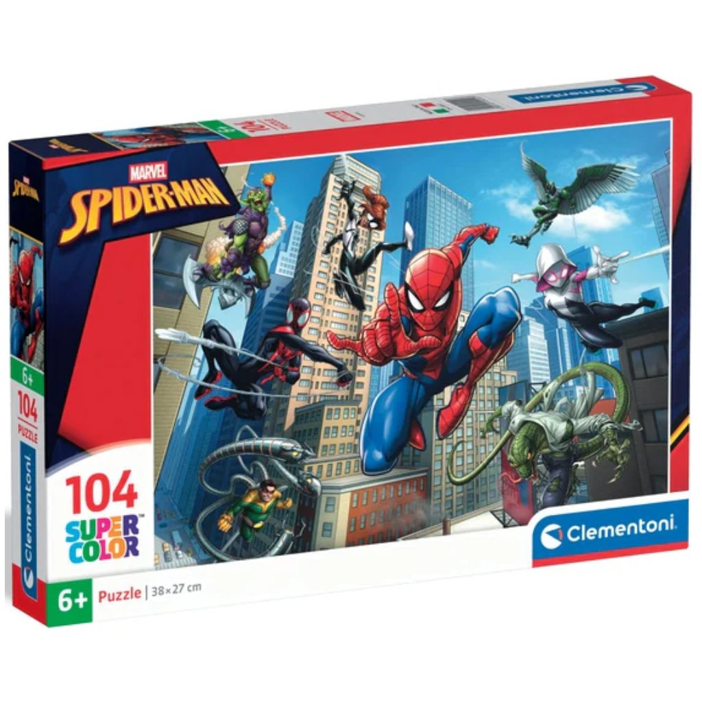 Puzzle Spider-Man Super Color 104 dielikov - Clementoni