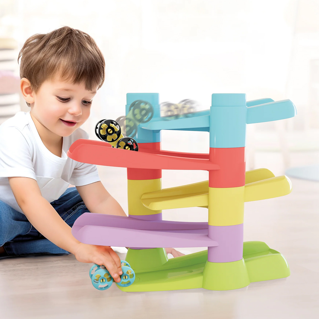 Quercetti: Flip Car Eco špirálová veža autodráha set kép 4