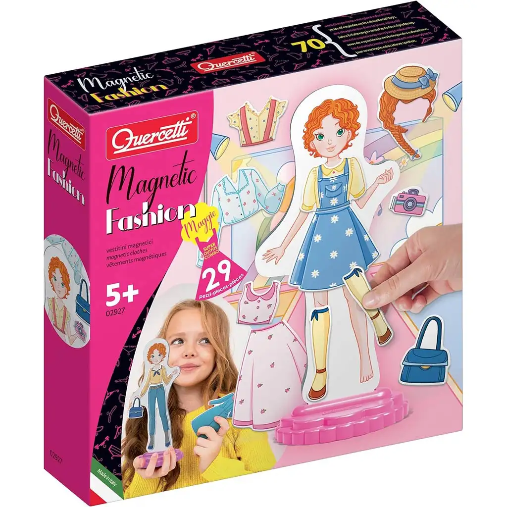 Quercetti: Magnetická hra na obliekanie bábiky - Maggie