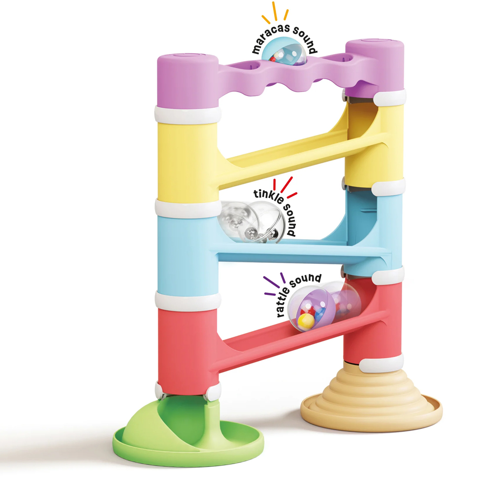 Quercetti: Migoga Tower Eco 17-dielna guľôčková dráha súprava kép 4