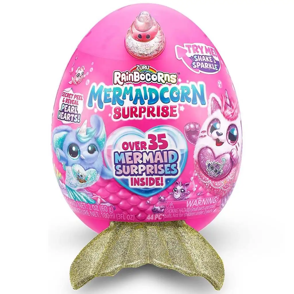 Rainbocorns: Mermaidcorn S5 Prekvapivé vajíčko s morským jednorožcom plyšová figúrka v rôznych variantoch 1ks kép 1