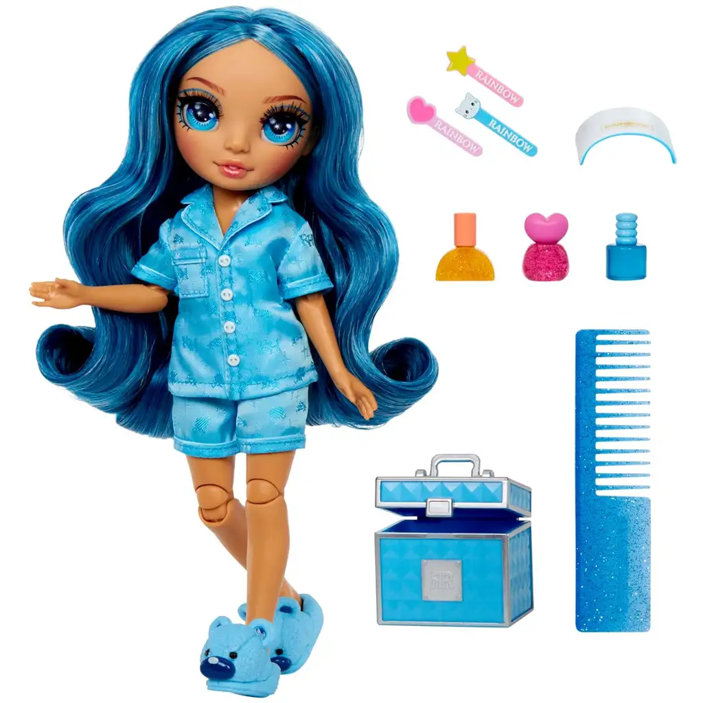 Rainbow High Jr: Pyžamová párty Skyler módna bábika kép 2