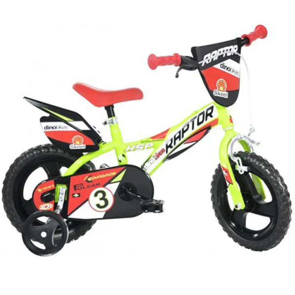 Raptor oranžový detský bicykel vo veľkosti 12