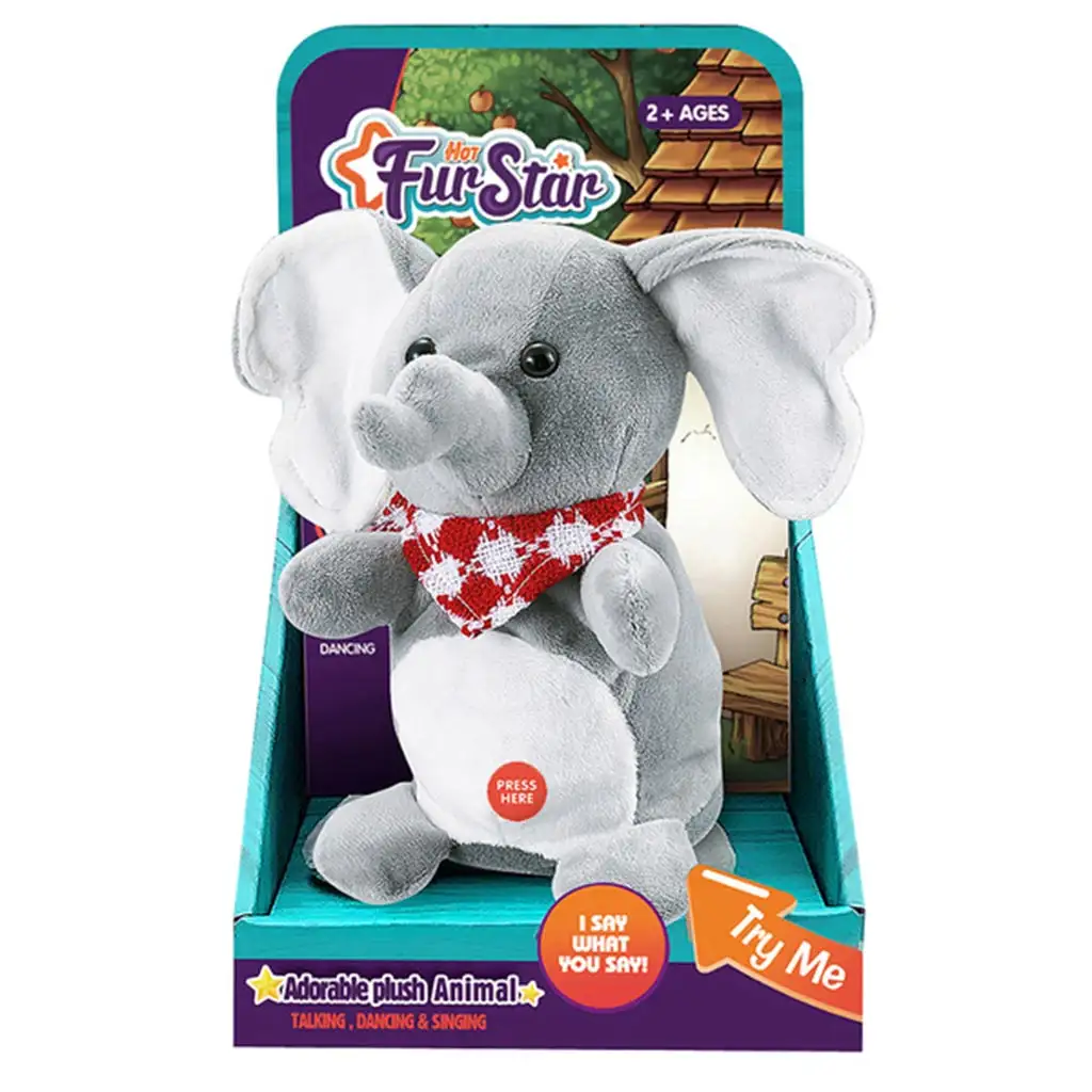 Roztomilý slon, ktorý odvrkáva