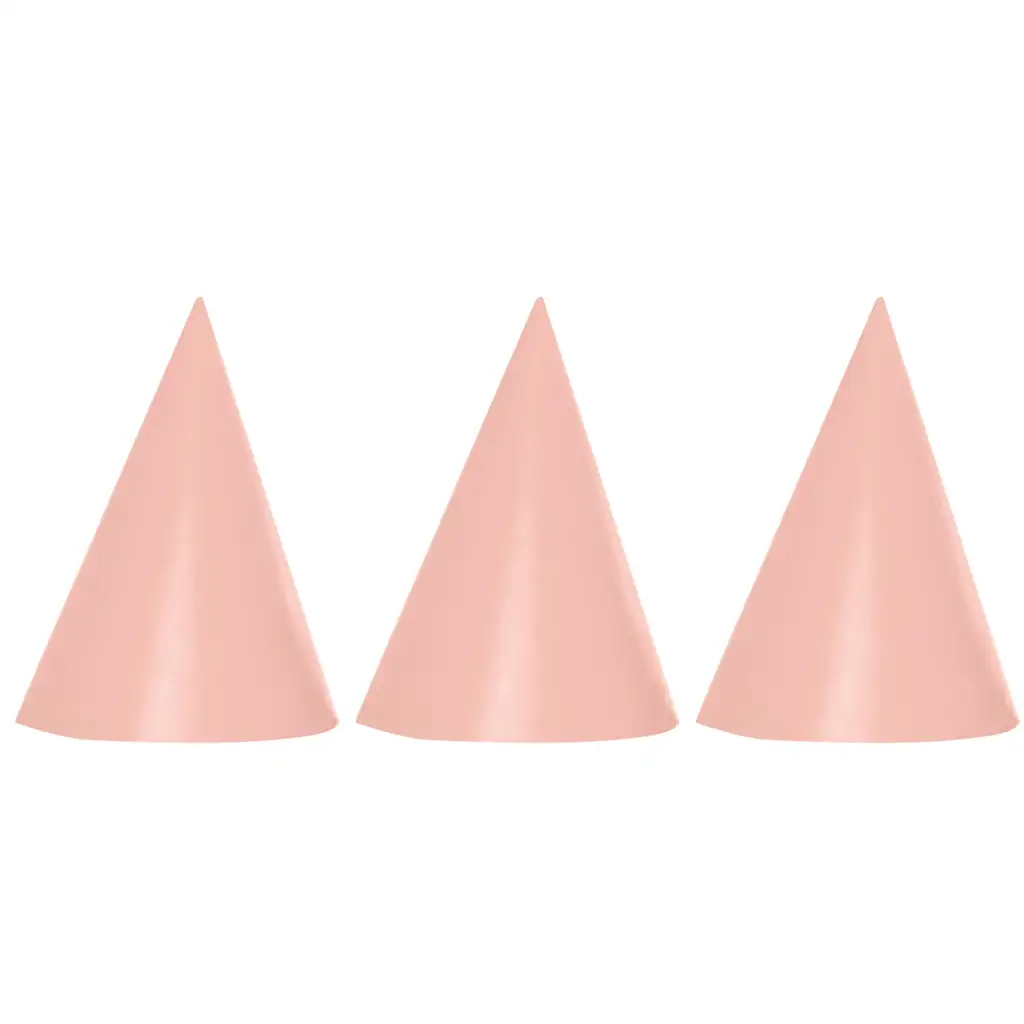 Ružové párty klobúky, sada 6 ks