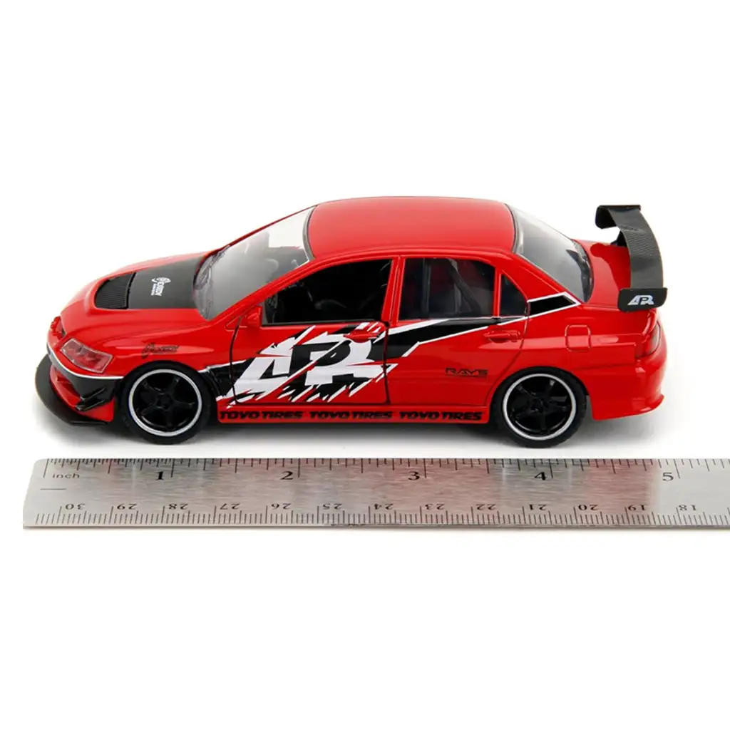 Rýchlo a zbesilo: Mitsubishi Lancer Evolution IX a Nissan Skyline GT-R (BNR34) 2-dielna sada v mierke 1/32 - Jada Toys kép 4