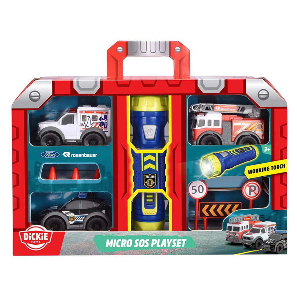 SOS Mikro herná súprava s baterkou - Dickie Toys