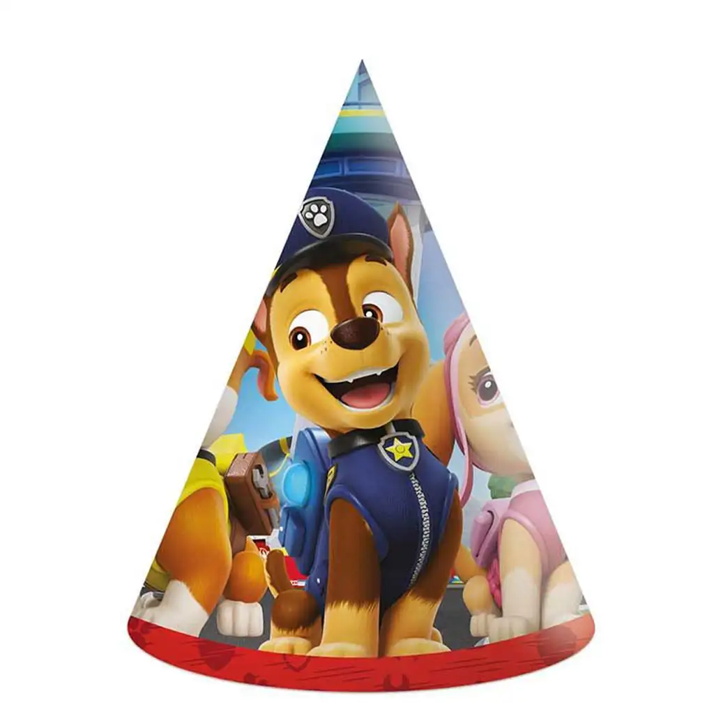 Sada 6 párty klobúkov s motívom Tlapková patrola