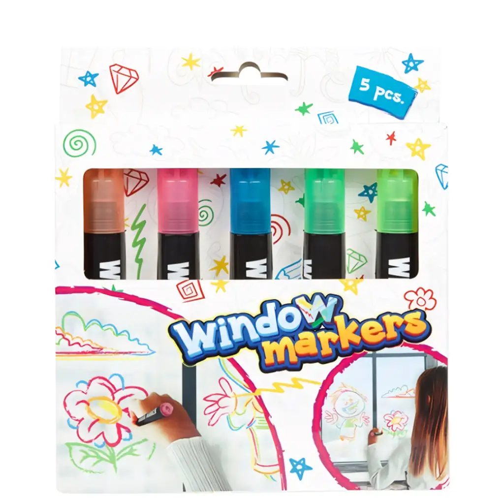 Sada fixiek na okná 5 ks