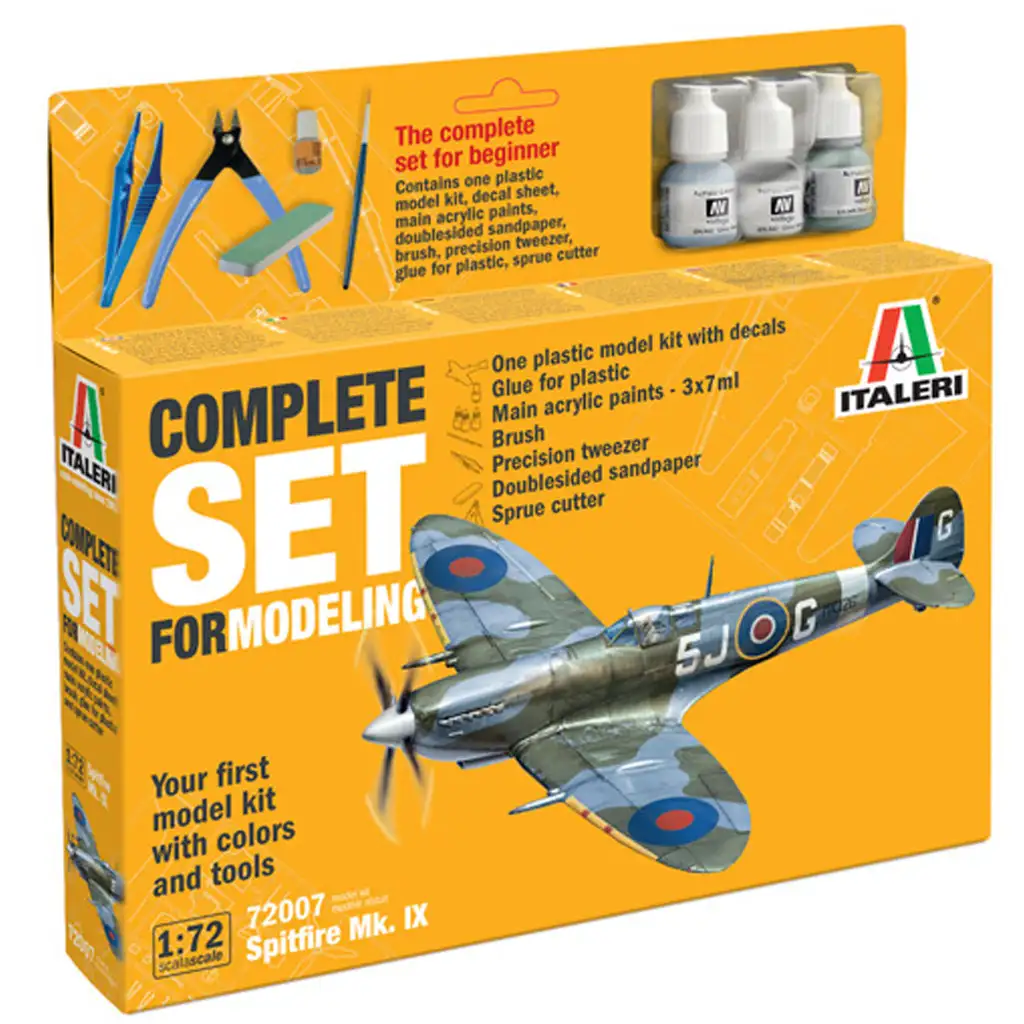 Sada modelu lietadla Italeri 1/72 Spitfire Mk. IX