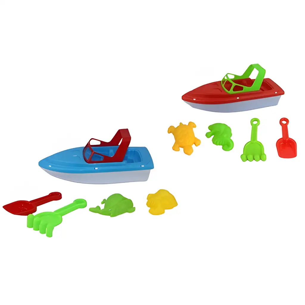 Sada na pieskovisko s lopatou v rôznych variantoch.