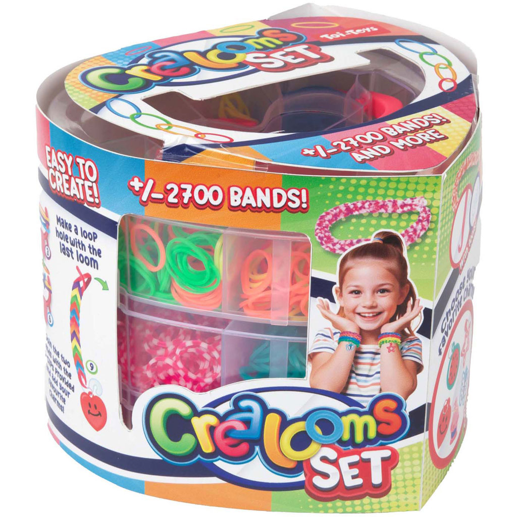 Sada na výrobu gumičkových náramkov v srdiečkovom balení