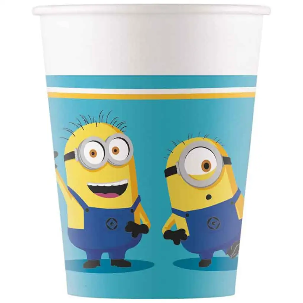 Sada papierových pohárov Minions 8 ks 200 ml
