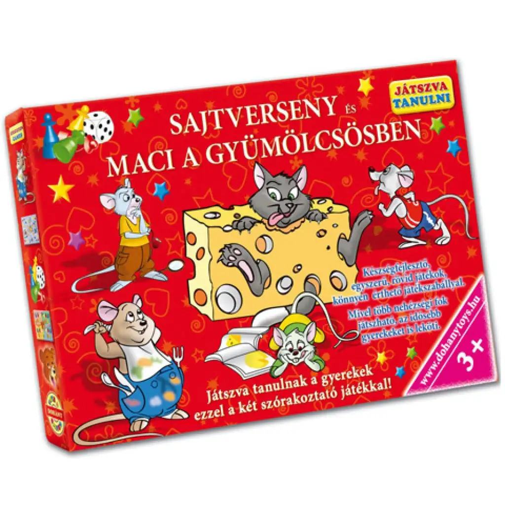 Súťaž o syr a Maci v ovocnom sade - rozvíjajúca spoločenská hra - D-Toys