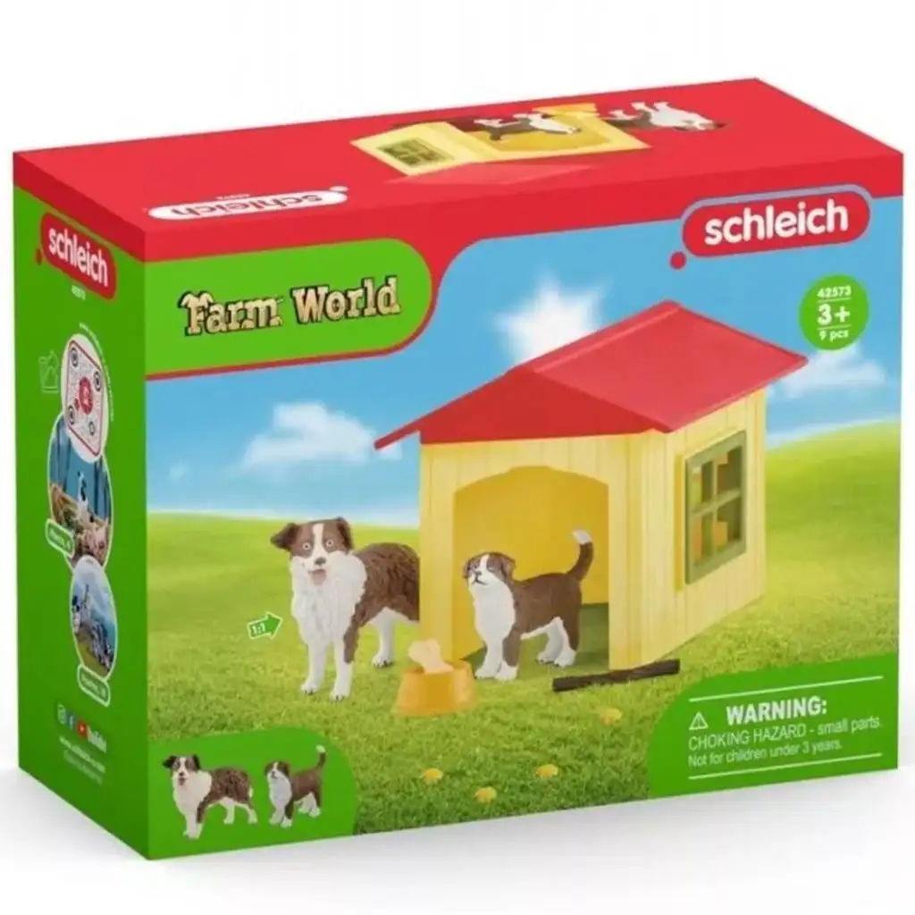Schleich: Farm World - Priateľský psí domček súprava (42573)