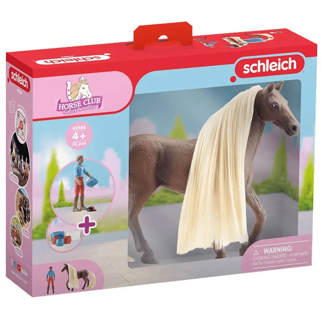 Schleich Horse Club: Sofias Beauties - Leo a Rockyho kone s česateľnou hrivou štartovacia sada (42586)